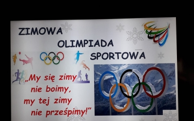 Zimowa olimpiada sportowa ,, My tej zimy nie prześpimy
